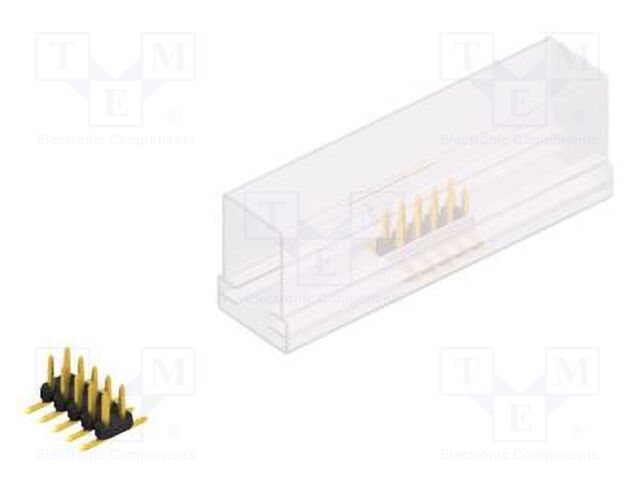 Connector: pin strips; pin header; male; PIN: 10; 2mm; SMT; 2x5; 100V