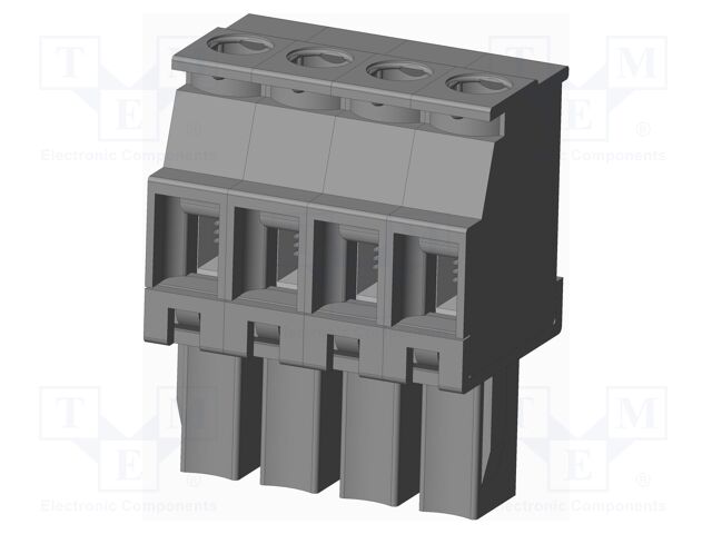 Connector: pluggable terminal block; plug; female; angled 90°