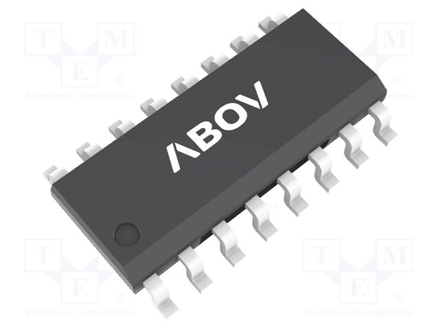 IC: STM32 ARM microcontroller; 4MHz; SOP16; 8kbFLASH; A/D 10bit: 1