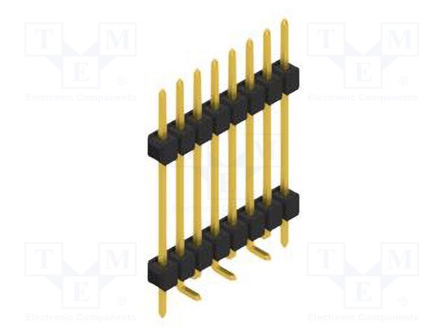 Connector: pin strips; pin header; male; PIN: 8; 2.54mm; SMT; 1x8
