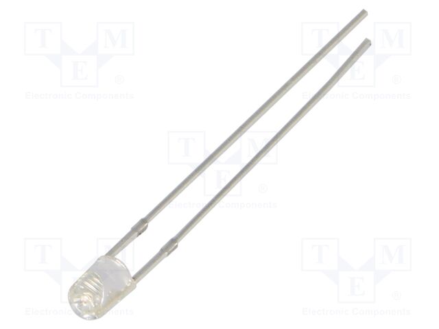 LED; red; 3mm; 3000÷4200mcd; 60°; Front: convex; 2.1÷2.6VDC