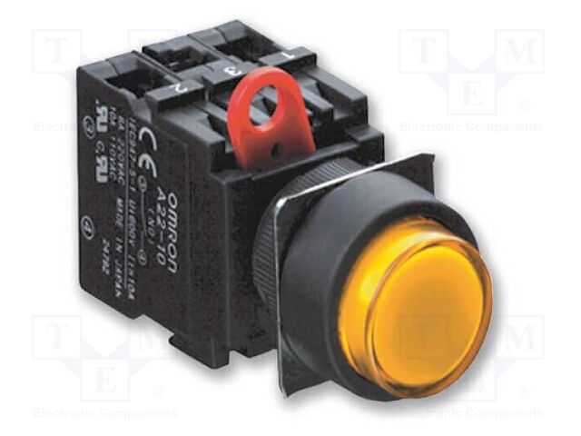 Description label; 22mm; A22; white