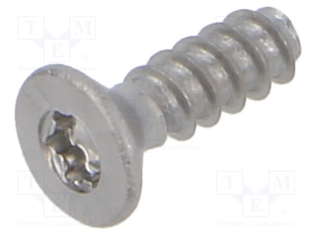 Screw; M2.5x8; Head: countersunk; Torx®; TX08; stainless steel