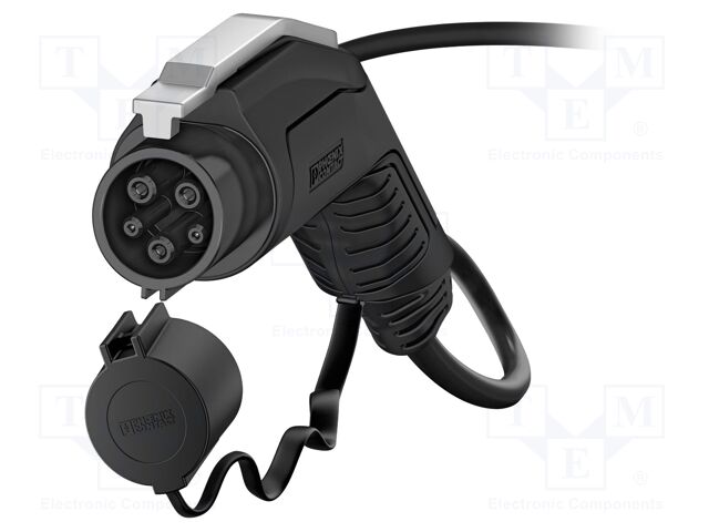 EMobility: cable; 1x0.75mm2,3x6mm2; 240VAC; 7.5kW; IP44; 10.5m; 30A