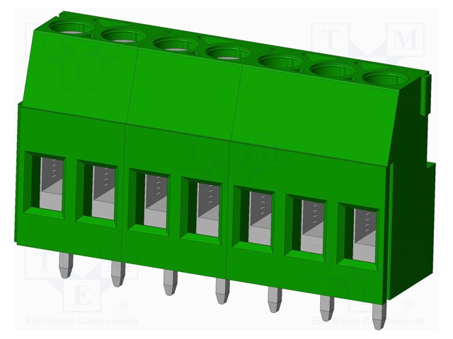 Connector: PCB terminal block; terminal; angled; Plating: tinned