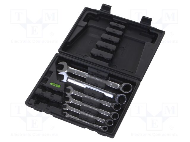 Tools set: keys; box; rattle,combination spanner; 6pcs.