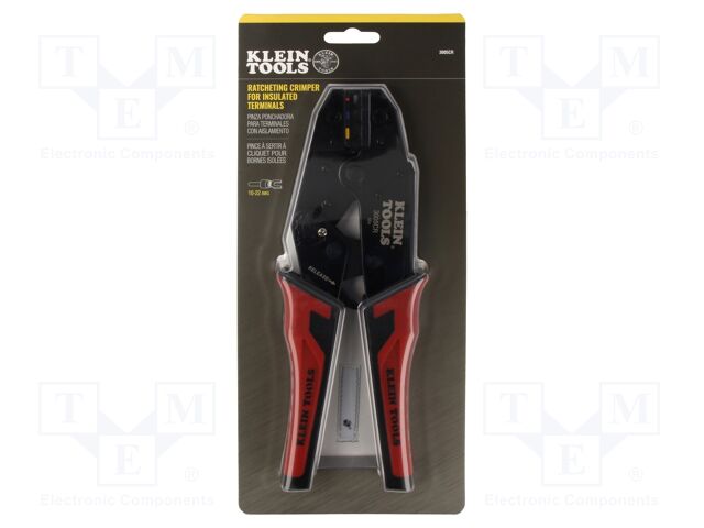 Tool: for crimping; insulated terminals; with ratchet