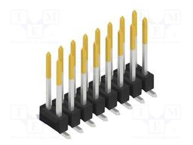 Connector: pin strips; pin header; male; PIN: 16; 2.54mm; SMT; 2x8
