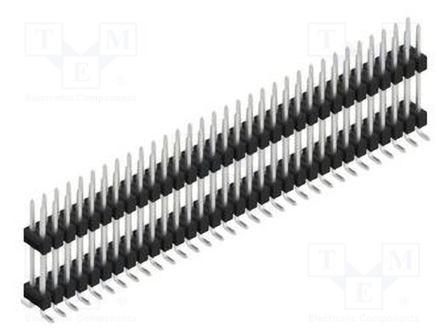Connector: pin strips; pin header; male; PIN: 64; 2.54mm; SMT; 2x32