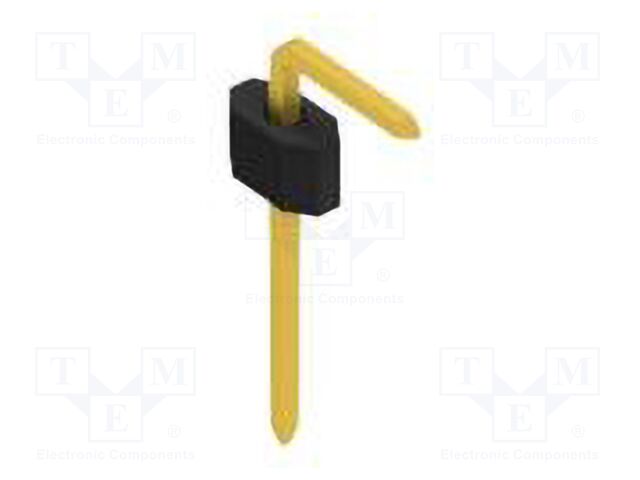 Connector: pin strips; pin header; male; PIN: 1; 1.27mm; THT; 1x1