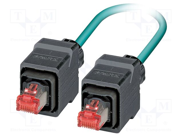 Patch cord; SF/UTP; Cat 5; RJ45 plug,both sides; stranded; Cu; 2m