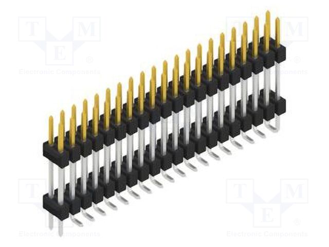 Connector: pin strips; pin header; male; PIN: 40; 2.54mm; SMT; 2x20