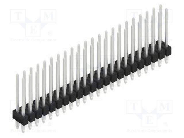 Connector: pin strips; pin header; male; PIN: 44; 2.54mm; THT; 2x22