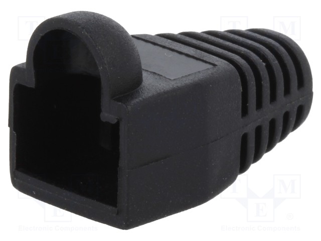 RJ45 plug boot; 5.8mm; Colour: black