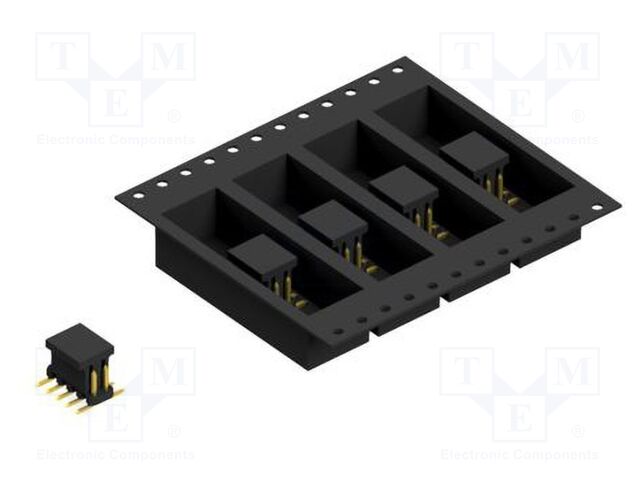 Connector: pin strips; pin header; male; PIN: 10; 2mm; SMT; 2x5; 100V