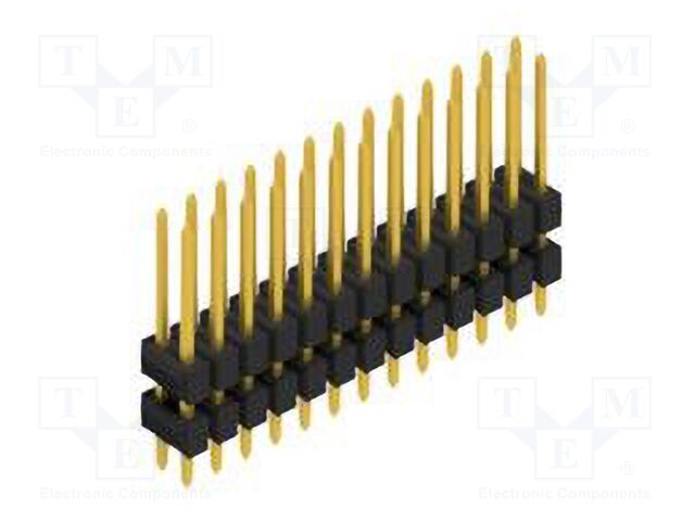 Connector: pin strips; pin header; male; PIN: 26; 2.54mm; THT; 2x13
