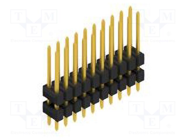 Connector: pin strips; pin header; male; PIN: 20; 2.54mm; THT; 2x10