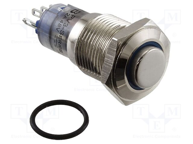 Switch: vandal resistant; Pos: 2; SPDT; 2A/48VDC; IP40; ON-(ON)