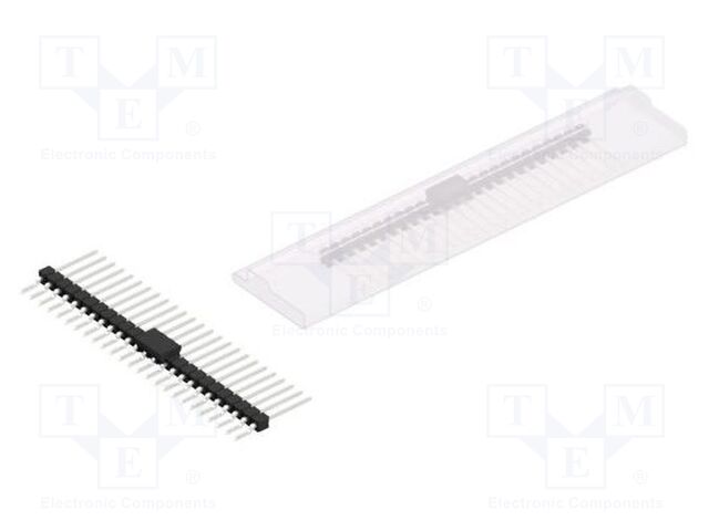 Connector: pin strips; pin header; male; PIN: 25; 2.54mm; SMT; 1x25