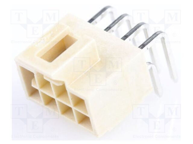 Connector: wire-board; -40÷125°C; angled; PIN: 8; THT; male; on PCBs