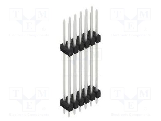 Connector: pin strips; pin header; male; PIN: 12; 2.54mm; THT; 2x6
