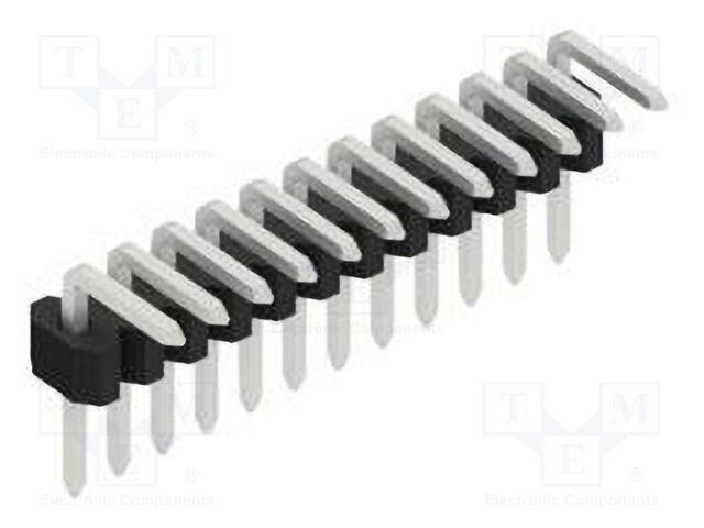 Connector: pin strips; pin header; male; PIN: 12; 1.27mm; THT; 1x12