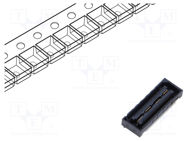 Connector: PCB to PCB; female; PIN: 60; 0.5mm; QSH; gold-plated; SMT