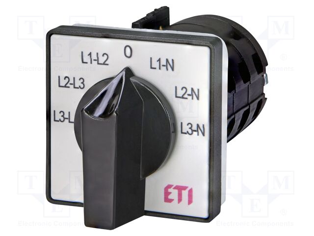 Switch: voltmeter cam switch; Stabl.pos: 7; 16A; for building in