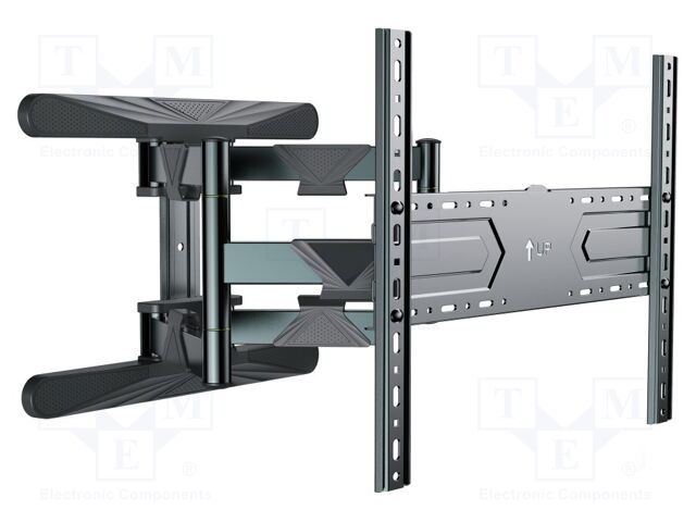 Holder; for wall mounting; 50kg; 40÷80"; black