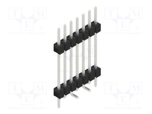 Connector: pin strips; pin header; male; PIN: 7; 2.54mm; SMT; 1x7