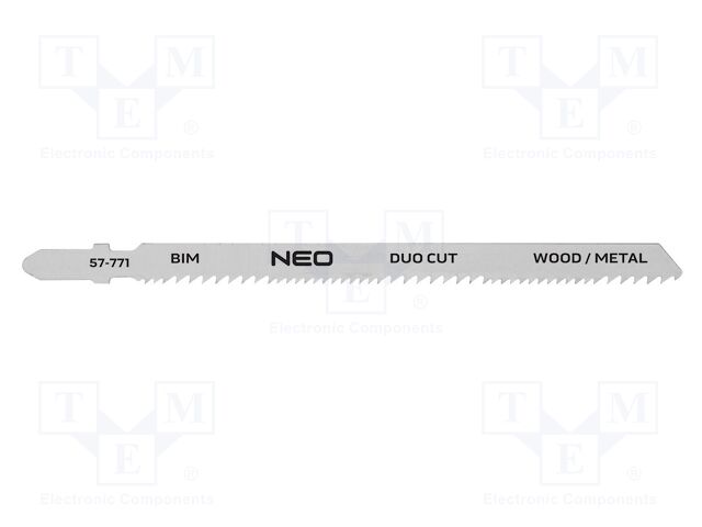 Hacksaw blade-set; wood,metal,jigsaw; 130mm; 2pcs.