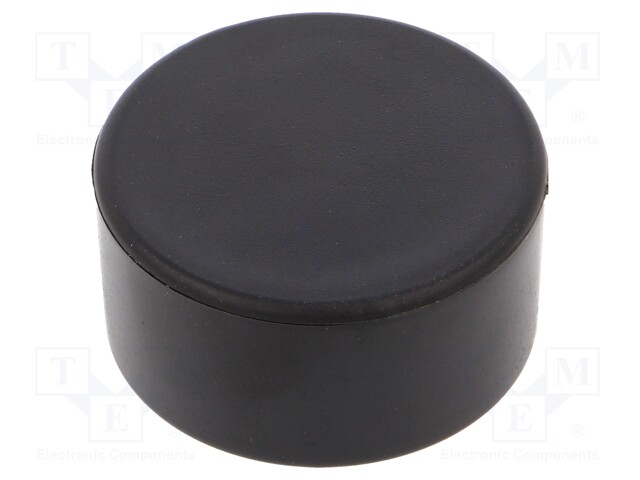 Enclosure: for alarms; ABS; black; Ø: 29.6mm; H: 14mm