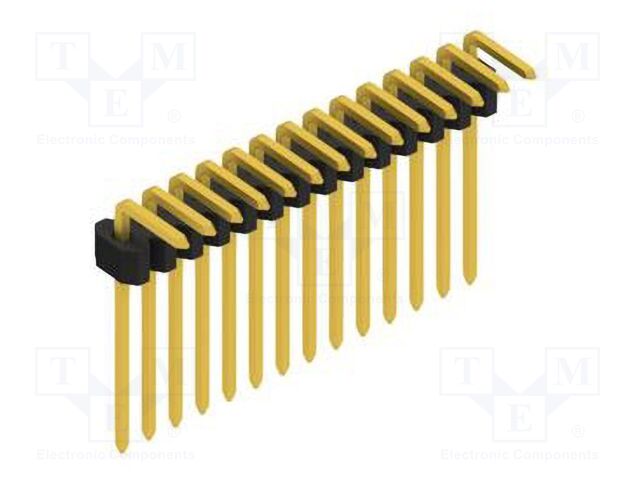 Connector: pin strips; pin header; male; PIN: 14; 1.27mm; THT; 1x14