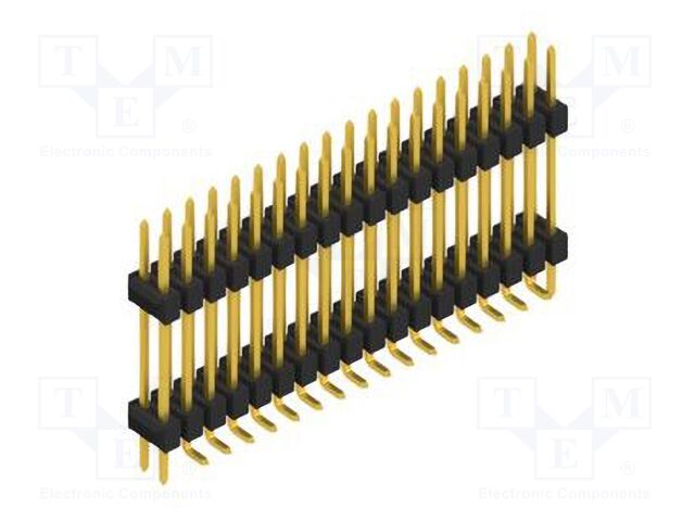 Connector: pin strips; pin header; male; PIN: 36; 2.54mm; SMT; 2x18