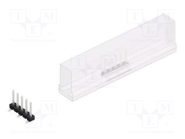 Connector: pin strips; pin header; male; PIN: 5; 2.54mm; SMT; 1x5