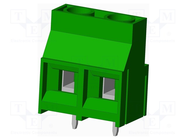 Connector: PCB terminal block; terminal; angled; Plating: tinned
