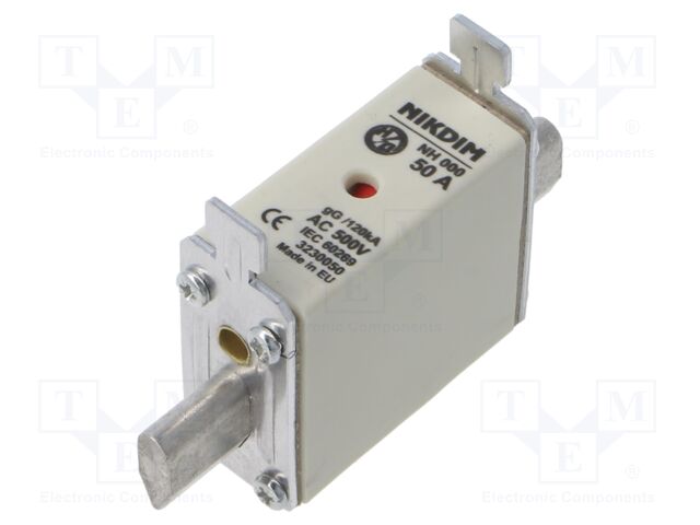 Fuse: fuse; gG; 50A; 500VAC; industrial; NH000