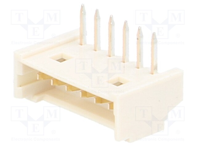 Socket; wire-board; male; PicoBlade; 1.25mm; PIN: 6; THT; 1A; 125V