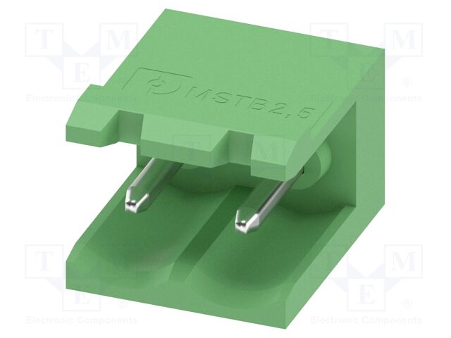 PCB headers, nominal cross section: 2.5 mm?, color: green, n