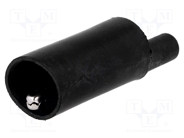 Crocodile clip; 10A; black; 4mm