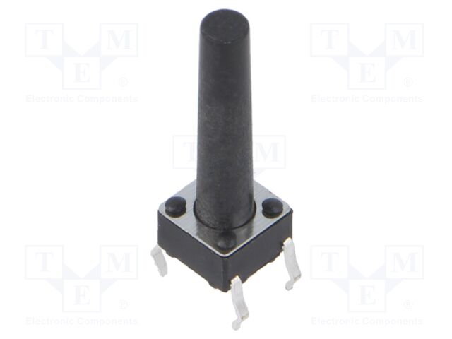 Microswitch TACT; SPST; Pos: 2; 0.05A/12VDC; THT; 1.57N; 6x6x3.5mm
