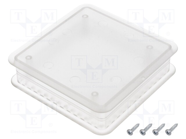 Enclosure: for computer; ABS + PC; semi-transparent; X: 103mm