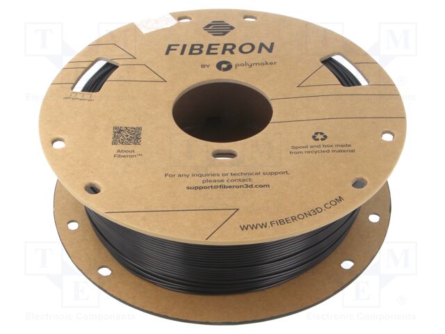 Filament: PETG-ESD; 1.75mm; black; 250÷290°C; 500g; Fiberon™; ESD