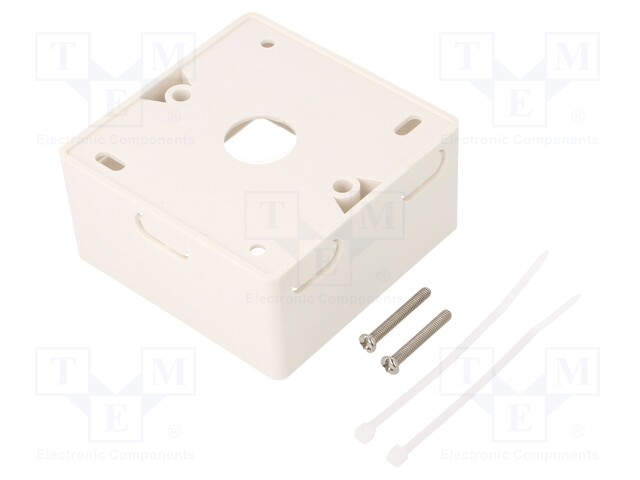 Socket; case; Colour: white; surface-mounted