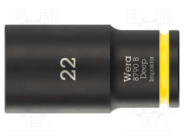 Socket; 6-angles,socket spanner,impact; HEX 22mm; 3/8"; IMPAKTOR