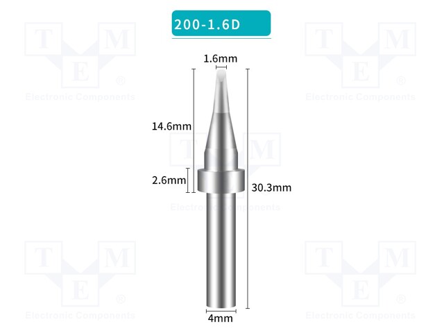 Tip; chisel; 1.6mm; for soldering station; BK3500