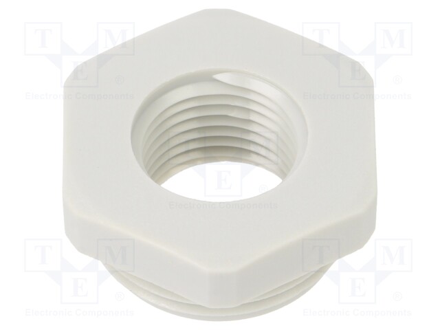 Reduction of threads for glands; Int.thread: M16; polyamide