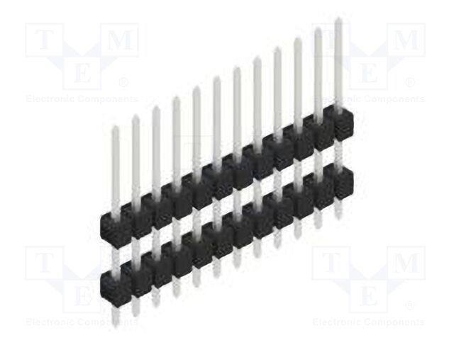 Connector: pin strips; pin header; male; PIN: 12; 2.54mm; THT; 1x12
