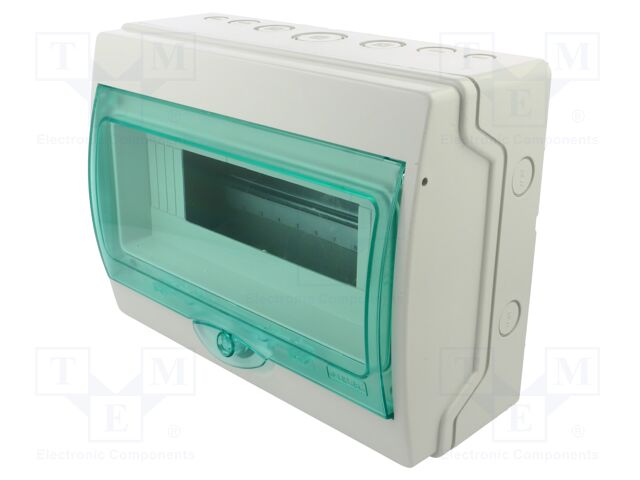 Enclosure: for modular components; IP65; light grey; IK09