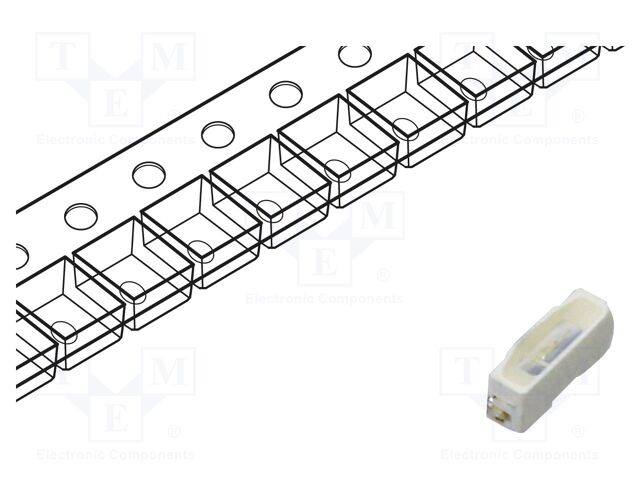 LED; blue; SMD; PLCC2; 150÷350mcd; 3x1x1.25mm; 120°; 20mA; λd: 470nm